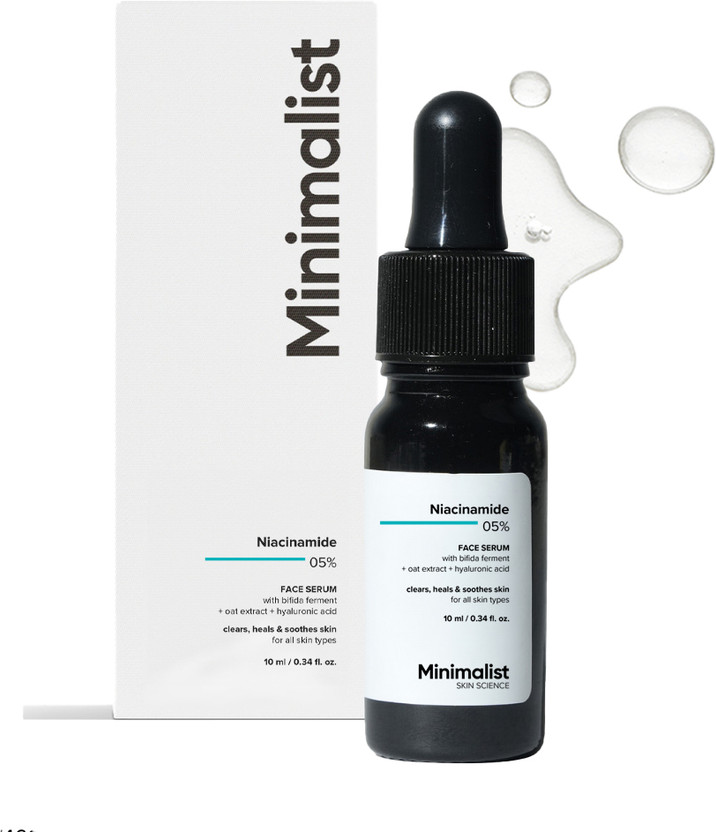 Minimalist 5% Niacinamide Face Serum for Men & Women | Clear Glowing Skin(10 ml)