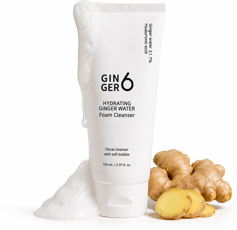 CELLMOA GINGER6 Korean Anti-Acne Face Wash, Salicylic & Hyaluronic Acid, Foam Cleanser(150 ml)