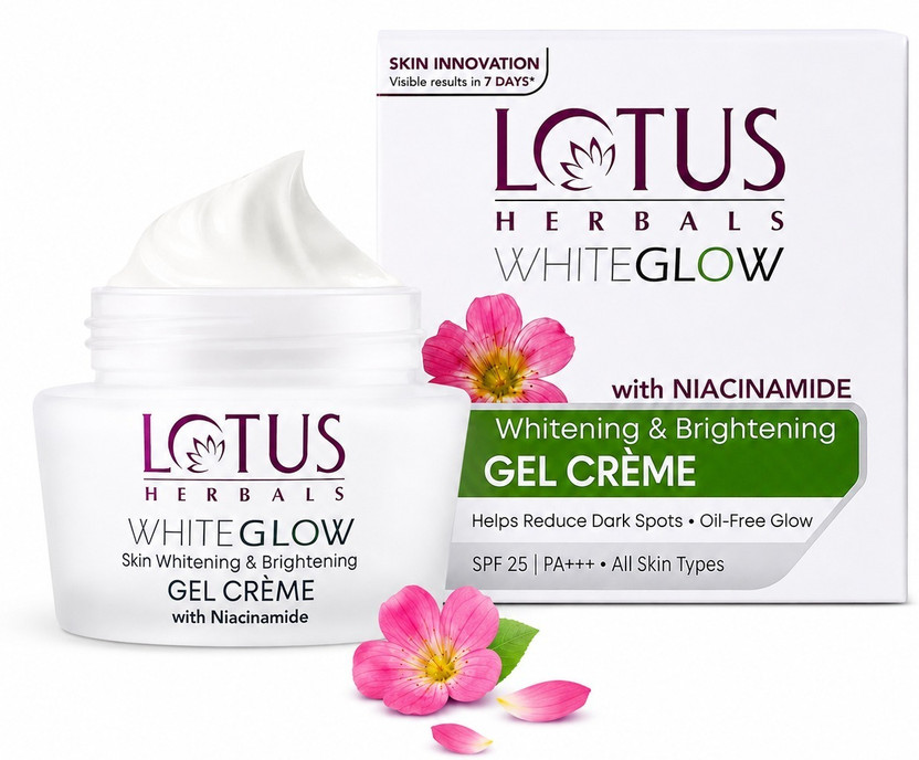 LOTUS Herbals White Glow Skin Whitening & Brightening Gel Cream 60 g(60 g)