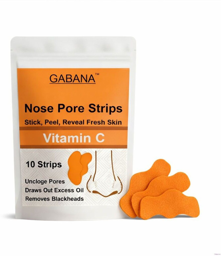 GABANA Vitamin C Paper Blackhead Remover Nose Patch 10Pcs(10 g)