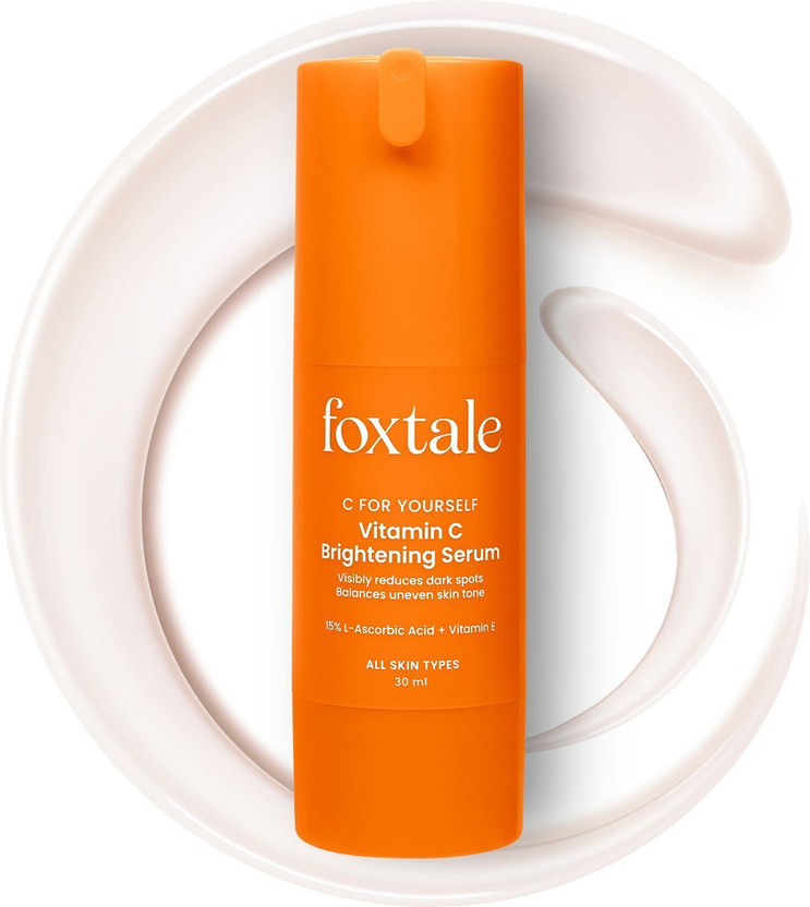 Foxtale 15% Vitamin C Face Serum With L-Ascorbic Acid & Vit E For Glowing Bright Skin(30 ml)