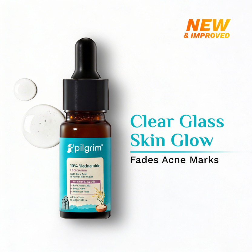 Pilgrim 10% Niacinamide Face Serum for Men and Women|Reduce Acne Mark|Bright Skin(10 ml)