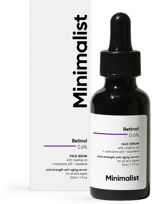 Minimalist Retinol 0.6% Anti Aging Mid-strength Formula For Fine Lines & Wrinkles(30 ml)