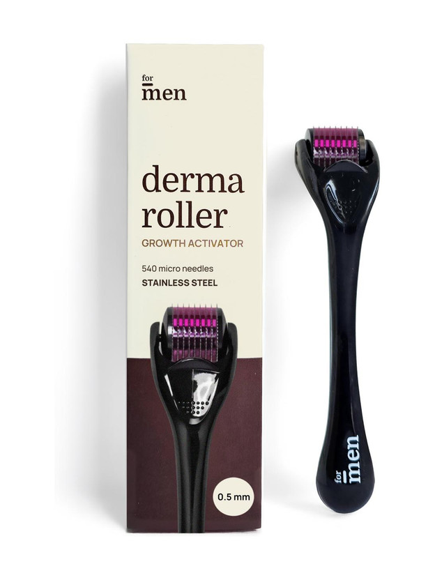 Formen Derma Roller for Hair & Beard Growth 0.5mm | 540 Stainless Steel Needles for Hair Regrowth(60 g)