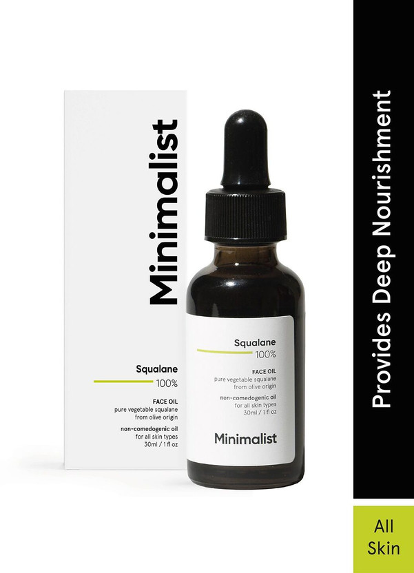 Minimalist Minimalist 100% Squalane Face Oil for light Moisturization, Skin Hydration & Reducing Fine Lines(30 ml) - Flipkart Deal