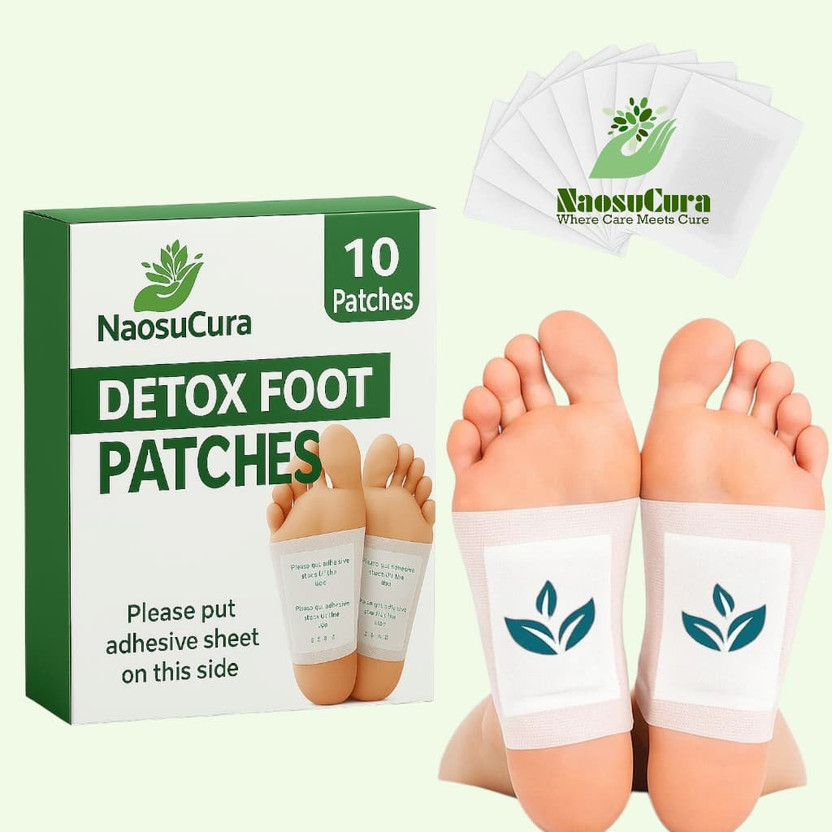 Naosucura Relaxing Overnight Foot Detox Pads To Cleanse Body & Relieve Stress & Body Pain(60 g)