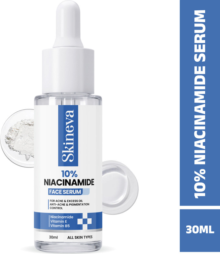 Skineva 10% Niacinamide Face Serum for Men and Women Reduce Acne Mark Bright Skin(30 ml)