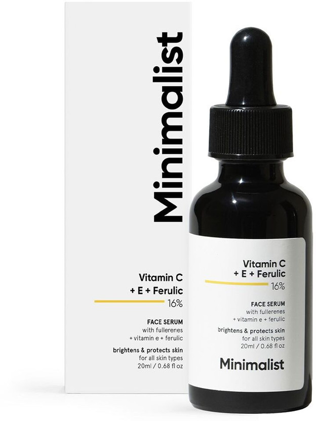 Minimalist 16% Vitamin C Serum With Vitamin E & Ferulic acid for Brightening(20 ml)