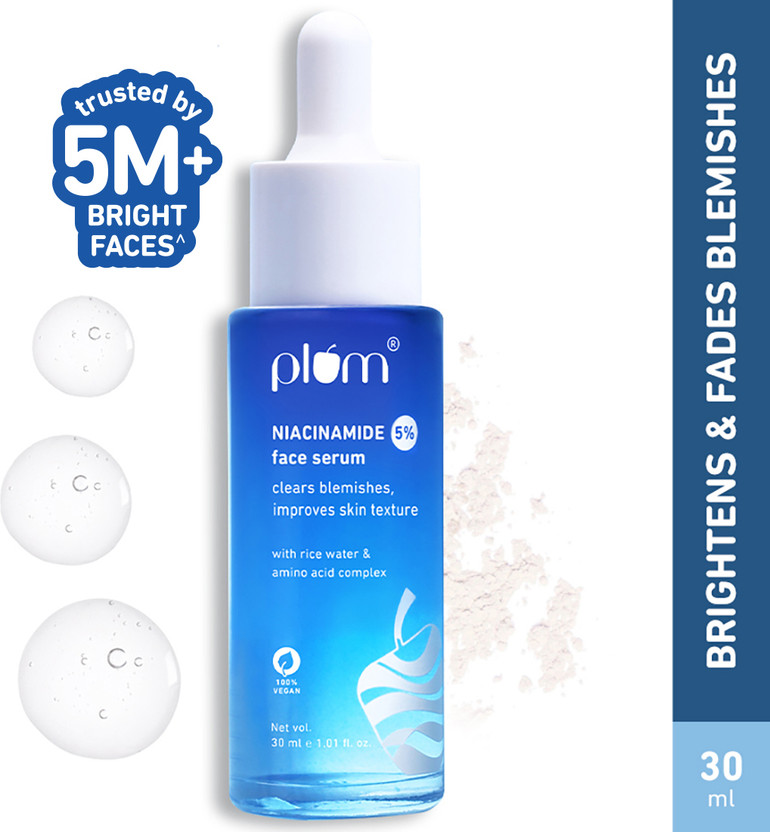 Plum 5% Niacinamide Face Serum | Clears Blemishes & Improves Skin Texture(30 ml)
