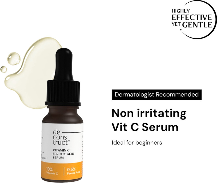 deconstruct Vitamin C Serum for Oily Skin| Clinically Tested to be Non-Irritating(10 ml)