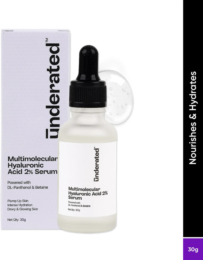 UNDERATED Multimolecular Hyaluronic 2% Acid Face Serum(30 g)