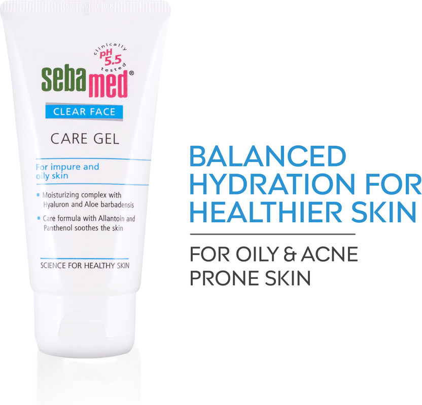 Sebamed Clear Face Care Gel | pH 5.5 | Hyaluronic acid & Aloe Vera|(50 ml)