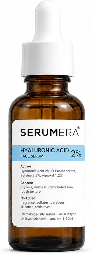 SERUMERA SERUMERA 2% Hyaluronic Acid Hydrating Face Serum | For Dryness, Dullness, Dehydrated Skin, Rough Texture | Dry Skin Type(30 ml) - Flipkart Deal