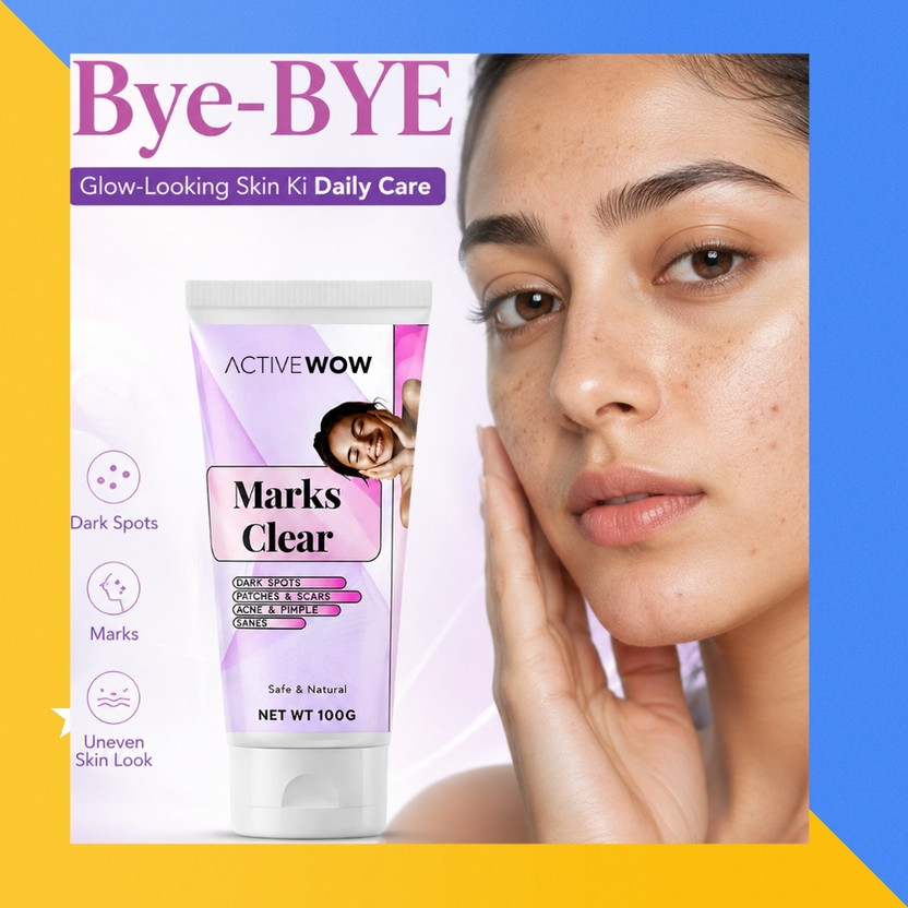 Active Wow Marks Clear crm Marks Care Cream for Facial Patches 100g(100 g)