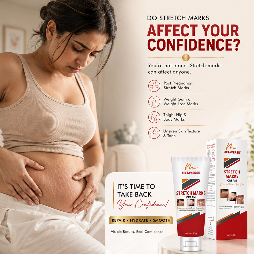 Metaverse herbals Pregnancy stretch mark removal demands quality products Under Arm Body Fat Mark(50 g)