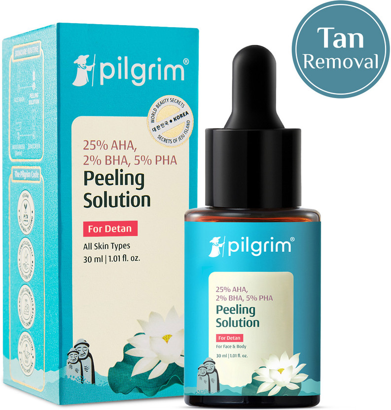 Pilgrim 25% AHA + 2% BHA + 5% PHA Peeling Solution Face Serum for Exfoliates skin(30 ml)
