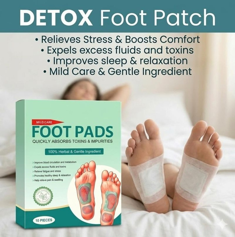 WORTTRUD Detox Foot pads | Improves Overnight Detox Cycle For Natural Detox and Wellness(25 g)