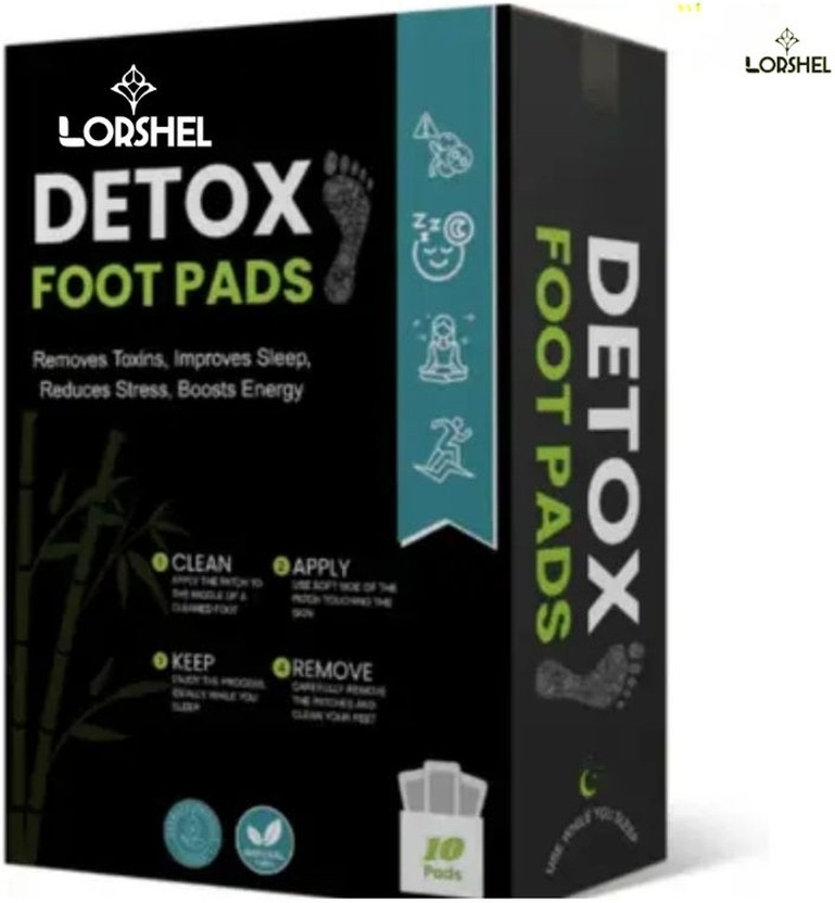 LORSHEL HealSutra Detox Foot Pads cleanse pores and reduce foot soreness(10 g)