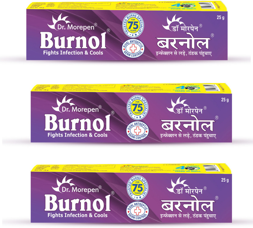 Dr. Morepen Burnol- Burns Pain Relief Cream Antiseptic Medicine Kit Pack of 4(25 g)