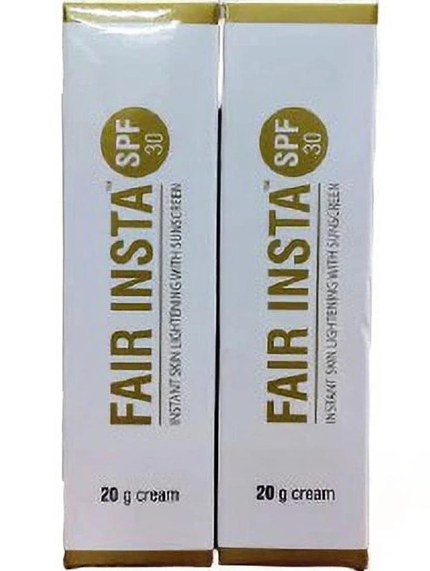 FAIR FAIR INSTA SPF 30 INSTANT SKIN LIGHTENING WITH SUNSCREEN PACK OF [2X20GM](40 g) - Flipkart Deal