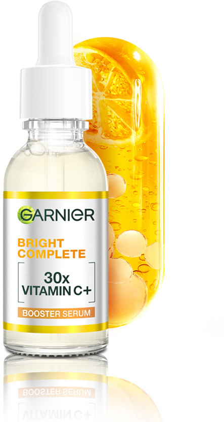 GARNIER Vitamin C + Face Serum for Skin Brightening with 2% Niacinamide & 0.5% BHA(50 ml)