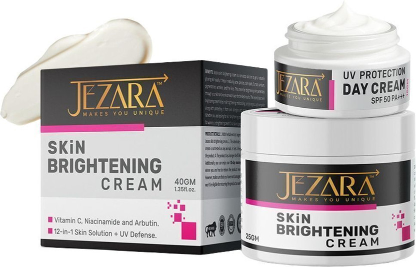 JEZARA Skin Whitening Cream lightens skin tone with UV protection(25 g)