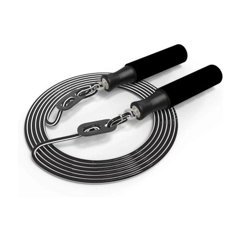 AJRO DEAL Jump for Men, Women, Weight Los, Sports, Exercise, Workout Ball Bearing Skipping Rope(Black, Length: 270 cm)