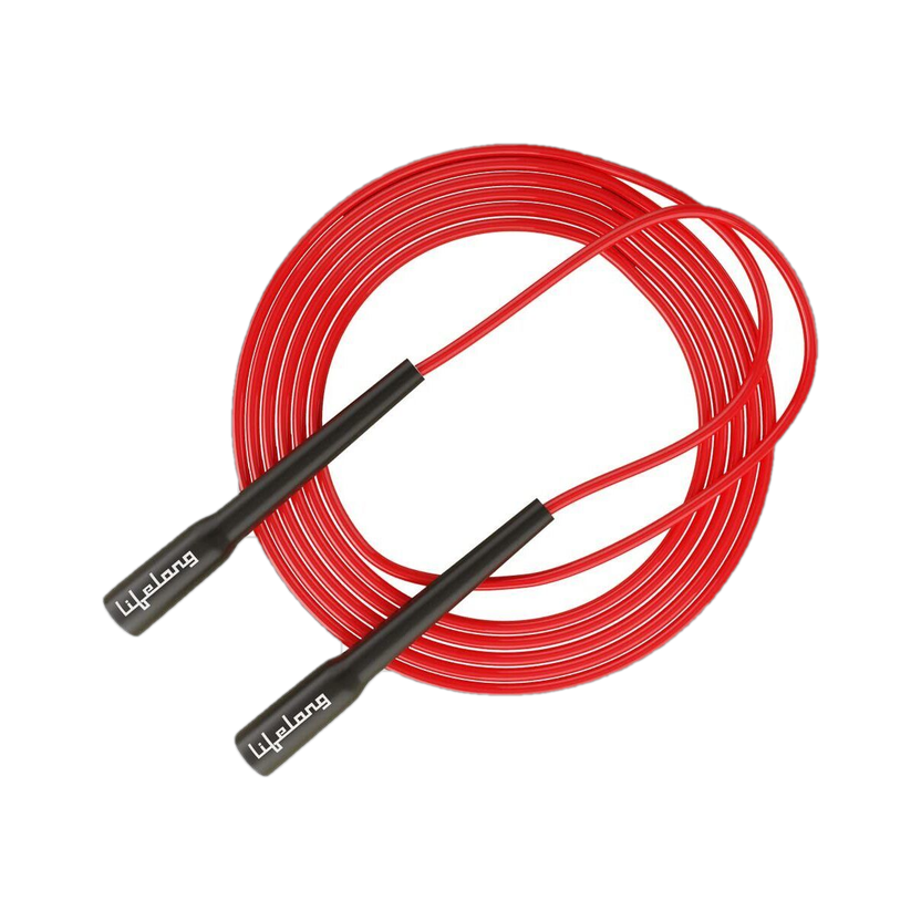 Lifelong Adjustable Skipping Rope Freestyle Skipping Rope(Red, Length: 275 cm)