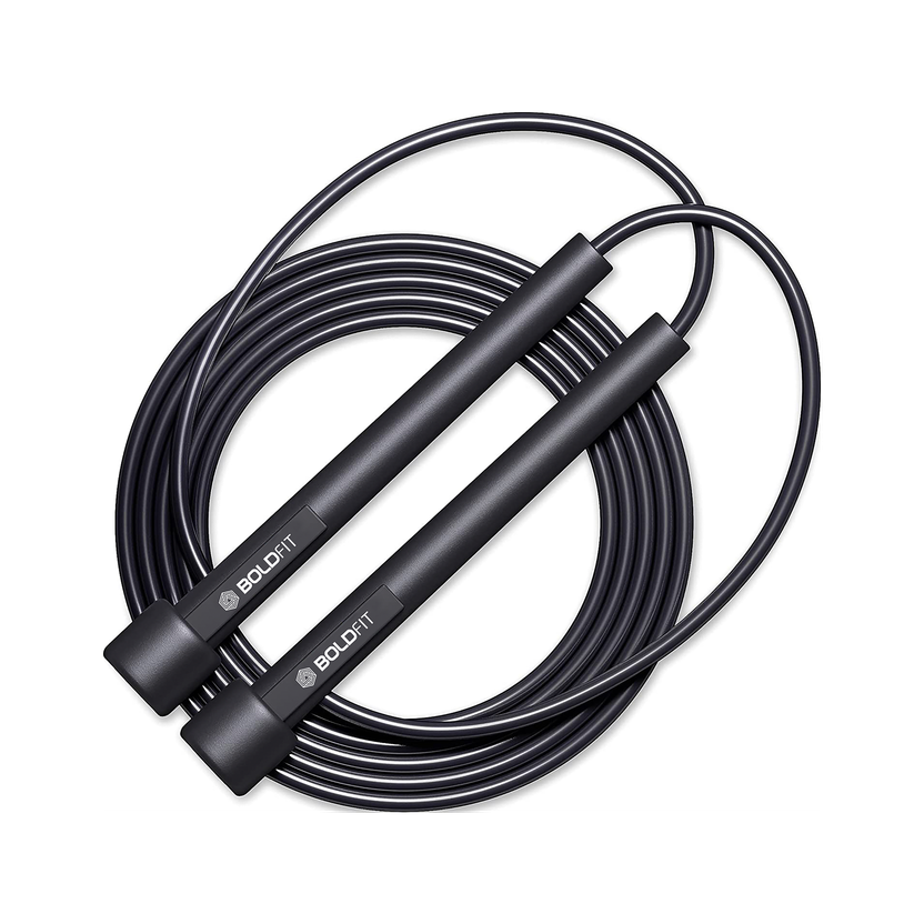 BOLDFIT Skipping Rope For Men Gym Women Kids Adjustable Jump Freestyle Freestyle Skipping Rope(Black, Length: 287 cm)