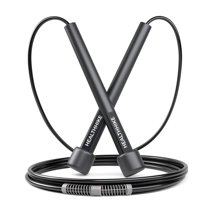 HealthHike HealthHike Skipping Ropes for Men & Women Adjustable Length Jumping Ropes Freestyle Skipping Rope(Black, Length: 300 cm) - Flipkart Deal