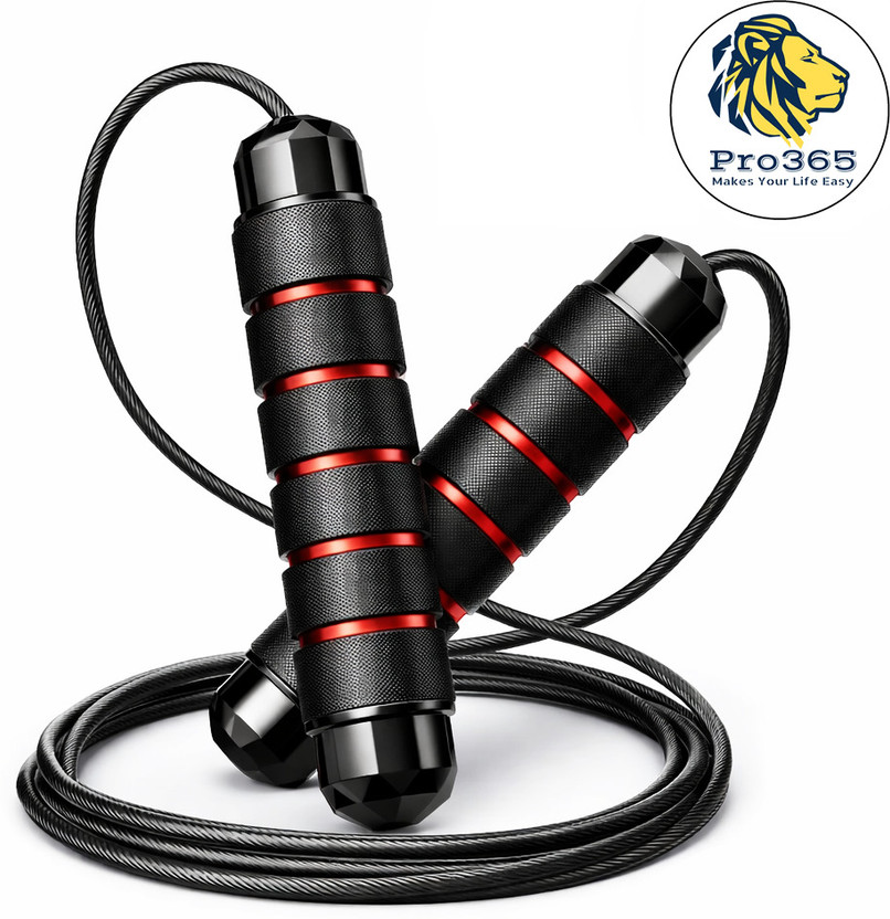 PRO365 Adjustable Exercise Skipping Rope to Unleash your Potential with Workout Ball Bearing Skipping Rope(Length: 270 cm)