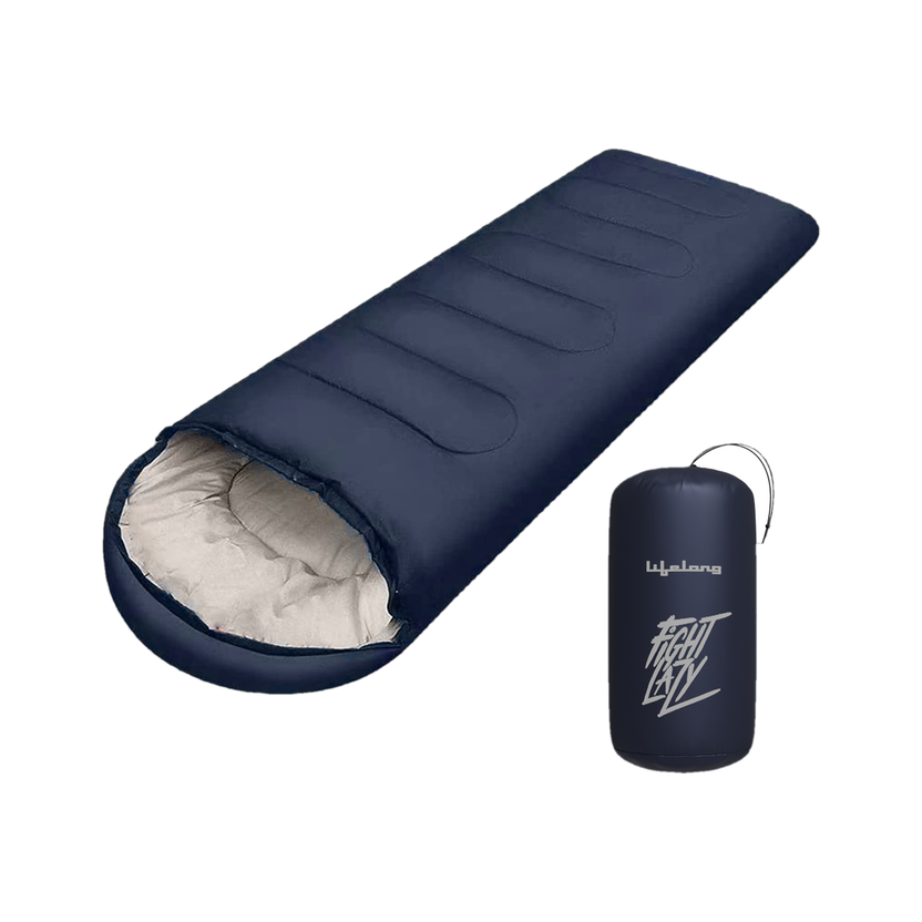 Lifelong Sleeping Bag for Adults - Winter Temperatures +10°C Sleeping Bag(Blue)