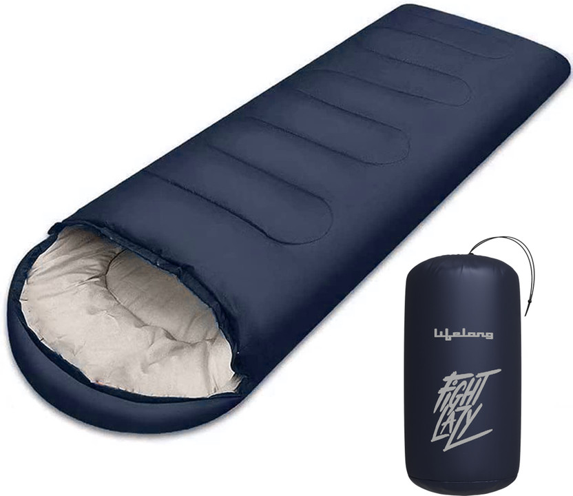 Lifelong Sleeping Bag for Adults - Winter Temperatures +10°C Sleeping Bag(Blue)