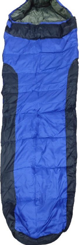 mountcrest Hiking & Camping Waterproof Inner Warmed Sleeping Bag (Blue) Sleeping Bag