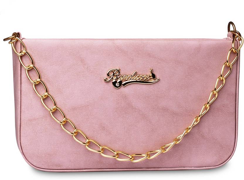 BANDICOOT Pink Sling Bag Pink Cross body Chain Sling bag Aish Pink