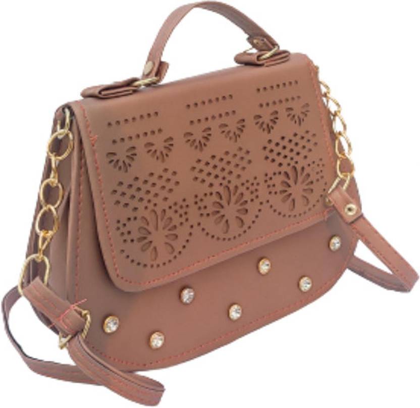 NTR Black Sling Bag NNSBB Black Brown Price in India