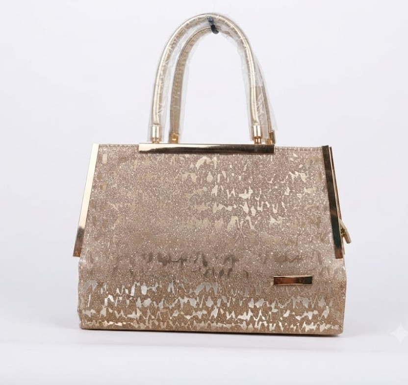 the the global attire Gold Hand-held Bag Bridal Hand Bag Rose Gold - Flipkart Deal