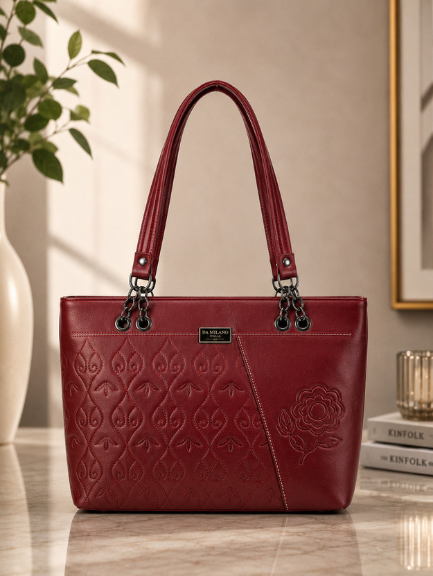 Important Women Maroon Handbag