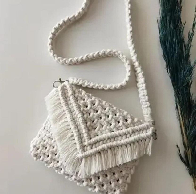 DIY DIY White Hobo BAG 2 - Flipkart Deal