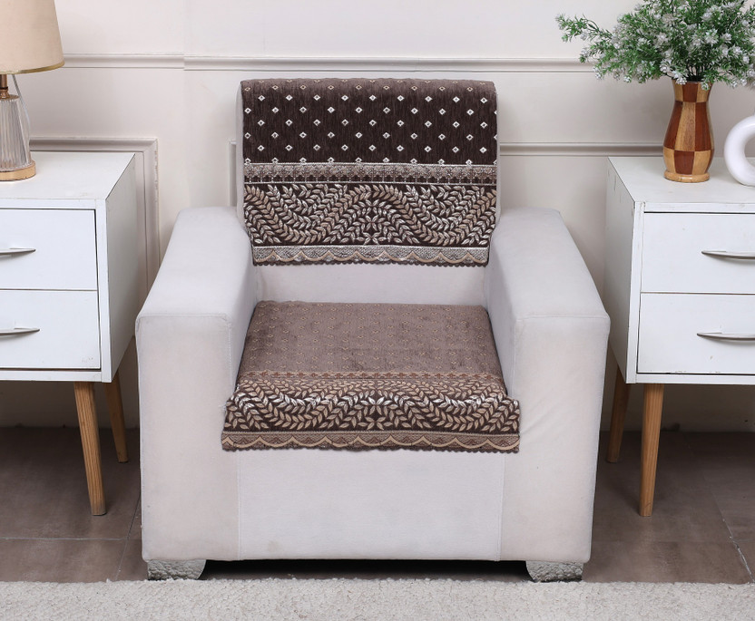 Fashion Fashion Throw Chenille 1 Seater Sofa Plain Cover(Pack of 2 Mouse) - Flipkart Deal