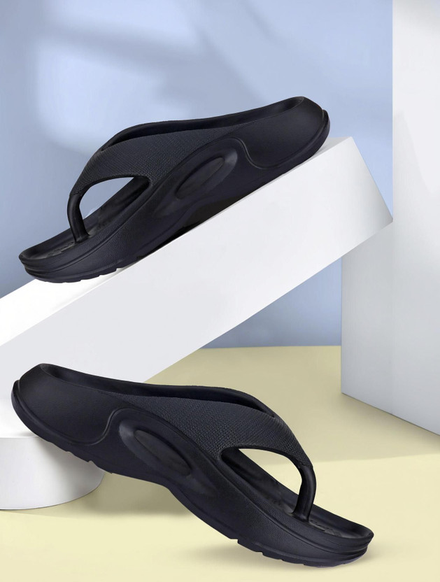 BERSACHE Men Men Sandals Flip Flops(Black , 10)