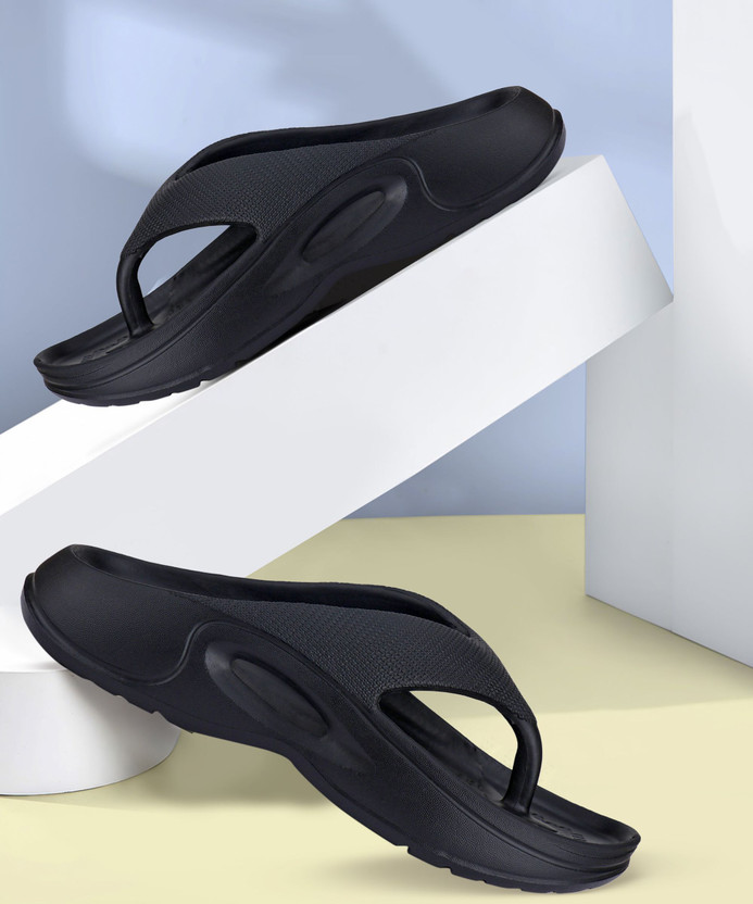 BERSACHE Men Men Sandals Flip Flops(Black , 8)