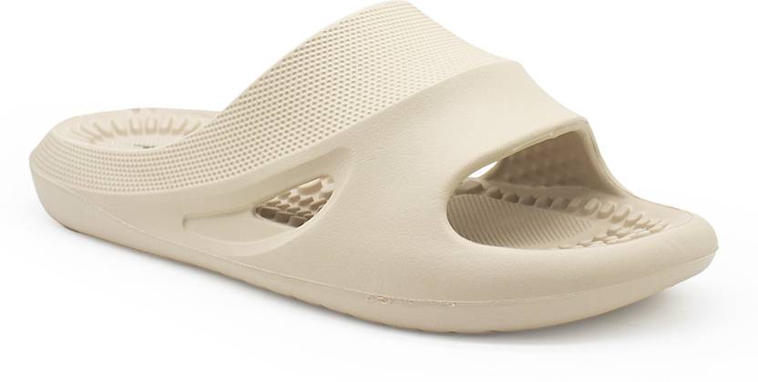 ACTION COOL-1004 Trendy Comfortable Lightweight Breathable Casual Slip-On Men Slides (Beige , 7)