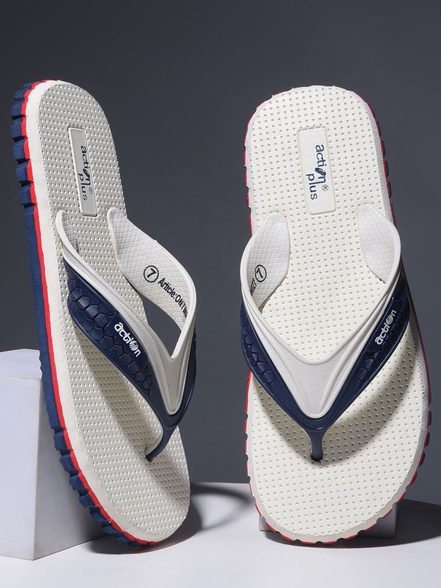 action Men Slippers(White , 10)
