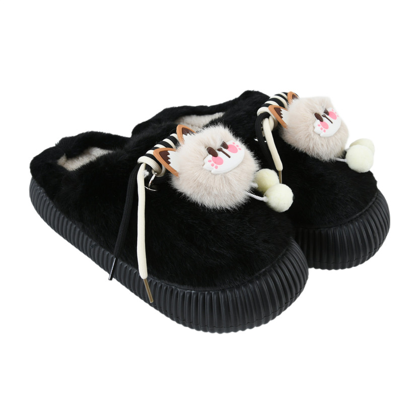 HELEEY Women Flip Flops(Black , 3)