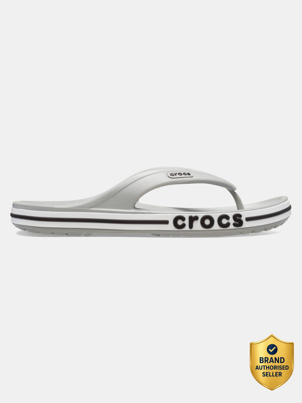 CROCS CROCS Unisex Flip Flops(Grey , 9) - Flipkart Deal