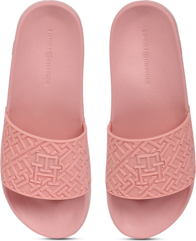 tommy hilfiger pink flip flops