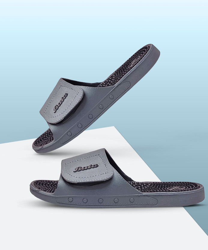 Bata Men Slides(Grey , 7)