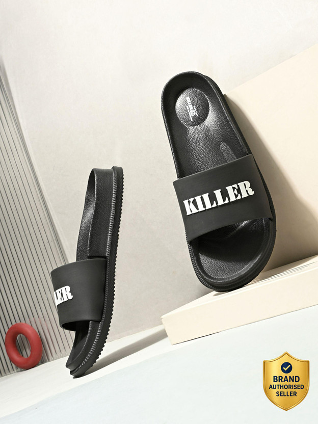 KILLER KILLER Men Soft Trending Comfortable Chappal Lightweight Casual Slippers for Daily Wear Slides(Black , 10) - Flipkart Deal