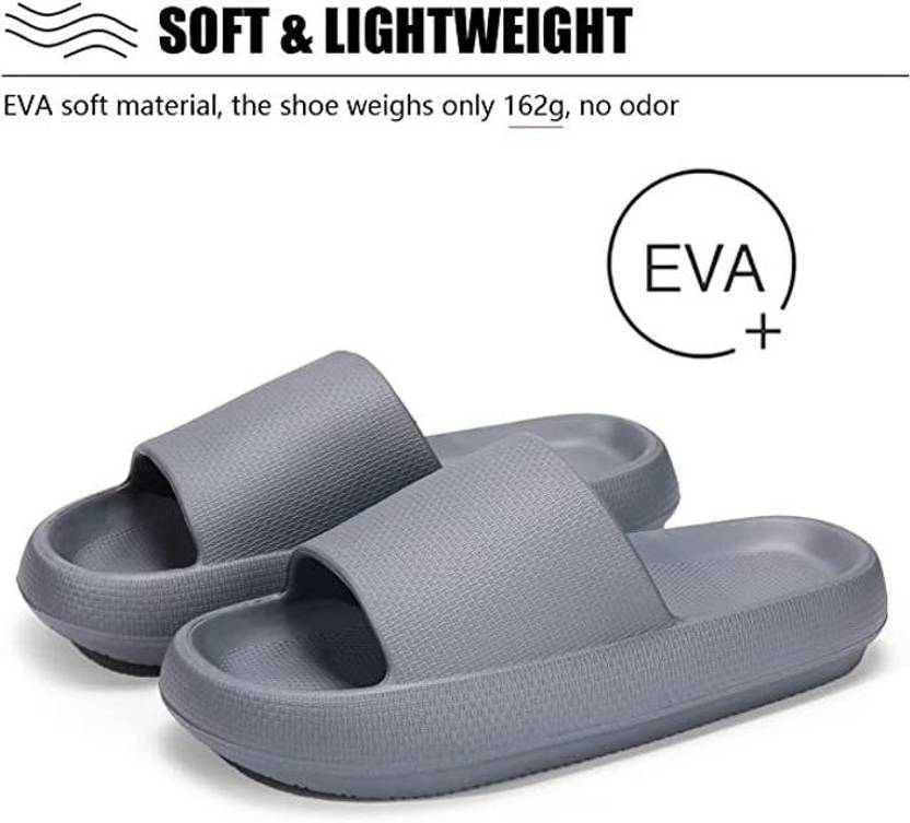 [Sizes ] Kraasa Slides  (Grey 9)
